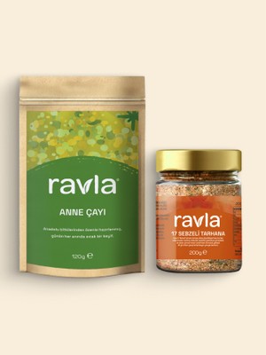 Ravla 2'li Ürün - Anne Çayı 120g  / 17 Sebzeli Tarhana 200g