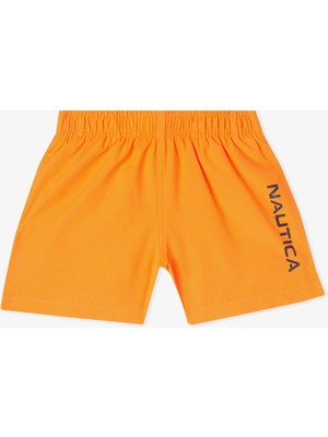 Nautica Çocuk Turuncu Standart Fit Mayo Şort