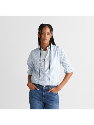 Gant Kadın Mavi Regular Fit Düğmeli Gömlek