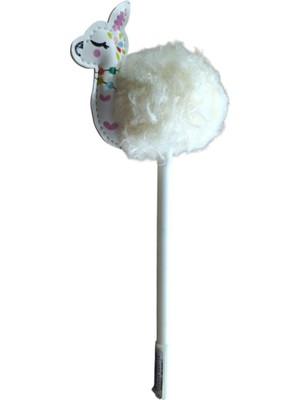 Marka Unicus Sevimli Alpaka Jel Tükenmez Kalem ZF2071-BEYAZ