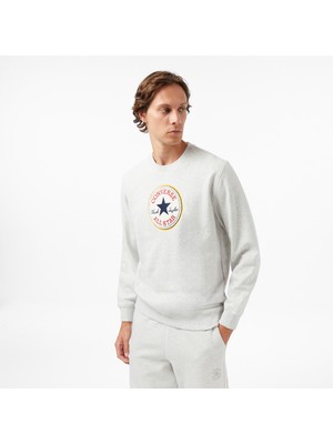 Converse Baskılı Erkek Gri Sweatshirt