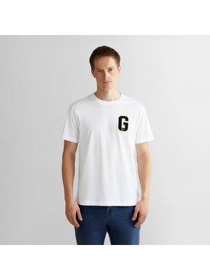 Gant Men's Cream T-Shirt Regular Fit