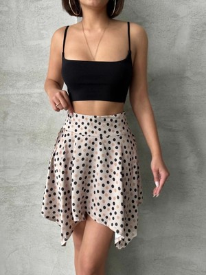 Elma Shop Puantiyeli Etek S25900