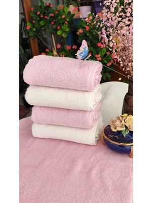 A.Z.H. (4.lü Set) Çeyizlik Süper Soft Lüx Cotton 50X90CM. El ve Yüz Havlusu (%100 Pamuk)