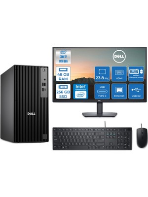 Dell Pro Tower QCT1250 Intel Core I7 14700 5.4ghz 48GB Ddr5 256GB SSD 23,8 Inç Monitör Freedos Intel® UHD Graphics 770 Masaüstü Bilgisayar 24QCT1250I7UHDF21 + Zetta Flash Bellek