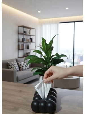 Dripon 1 Adet Bulut Peçetelik-Dekoratif Masa Üstü Yaylı Peçete Kutusu-Bubble Peçetelik