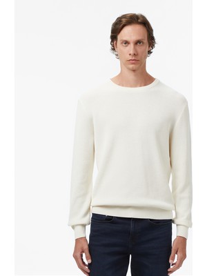 Nautica Erkek Krem Classic Fit Kazak