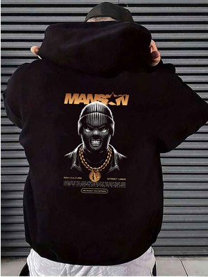 Makiteks Unisex Kadın Erkek Kapüşonlu Kanguru Cepli Oversize Sweatshirt Hoodie Poster