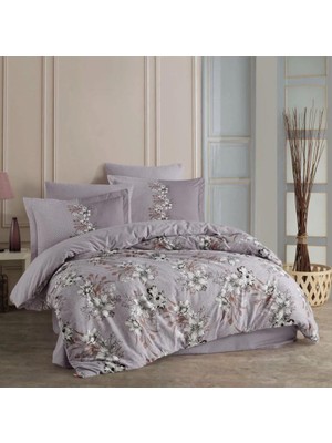 Elma Shop Çift Kişilik Ranforce Nev Takımı Elvira Gri