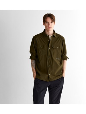 Gant Erkek Yeşil Relaxed Fit Klasik Yaka Gömlek