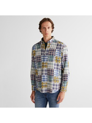 Gant Erkek Lacivert Relaxed Fit  Gömlek