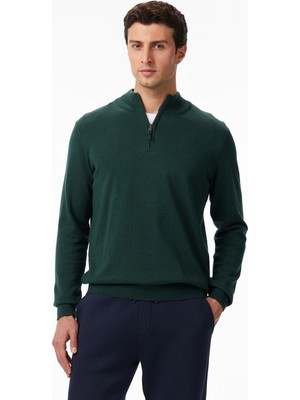 Nautica Erkek Yeşil Classic Fit Kazak