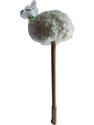 Marka Unicus Sevimli Alpaka Jel Tükenmez Kalem ZF2071-KAHVE