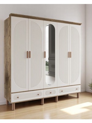 Miracool Milen 5 Kapılı Dolap / %100 Mdf