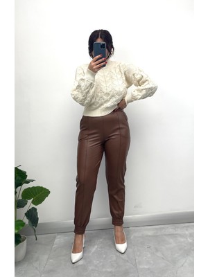 Nisum Moda Içi Tay Tüyü Deri  Pantolon