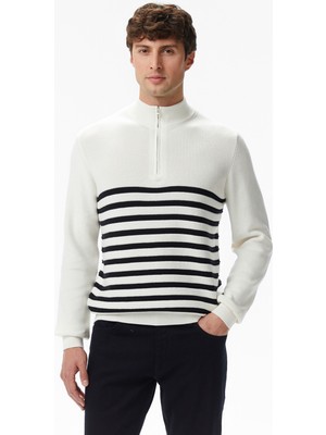 Nautica Erkek Krem Classic Fit Kazak