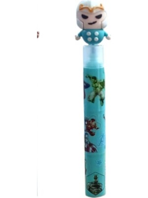 Marka Marvel Kahramanlı Yumurtlayan Fosforlu Kalem MD-188-TURKUAZ