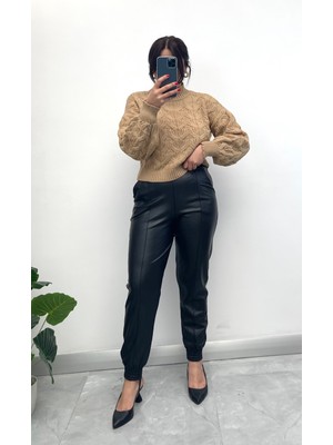 Nisum Moda Içi Tay Tüyü Deri  Pantolon