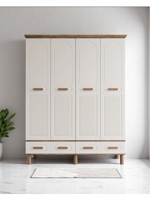 Miracool Otto 4 Kapılı Dolap / %100 Mdf
