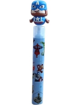Marka Marvel Kahramanlı Yumurtlayan Fosforlu Kalem MD-188-MAVI