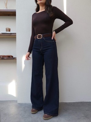 Esra Helvacı Likralı Straight Jean