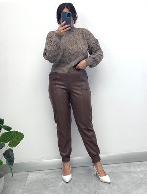 Nisum Moda Içi Tay Tüyü Deri  Pantolon