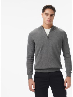 Nautica Erkek Gri Classic Fit Kazak