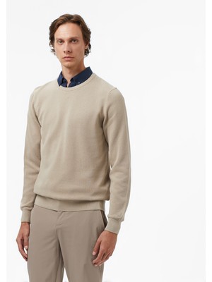 Nautica Erkek Bej Classic Fit Kazak