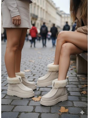 Shoegar Zinya Bej Süet Bot