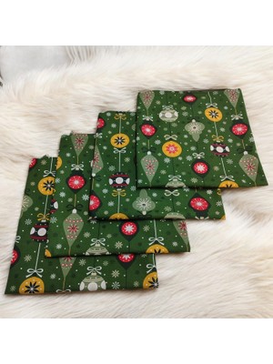 Düşler Ev Tekstili 4 Adet Yeniyıl Yılbaşı Desenli Kırlent Kılıfı,yılbaşı Temalı Home Kırlent Kılıfı,dekoratif Yastık Kılıfı 40X40