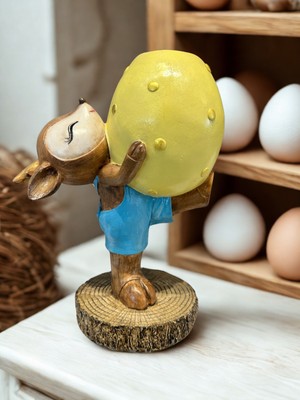 İki Cadı Tasarım Bambi Geyik Vazo Kalemlik Dekoratif Polyester Obje