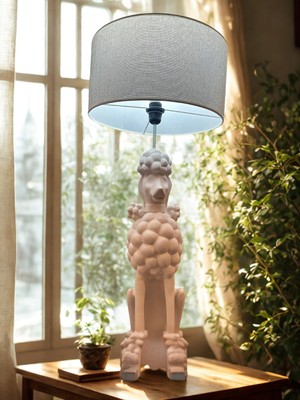 İki Cadı Tasarım Dekoratif Tasarım Fino Köpek Abajur