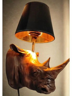 İki Cadı Tasarım Aplik Duvar Gergedan Aydınlatma Duvar Lambası