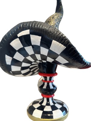 İki Cadı Tasarım Cadı Şapkası Kaideli Heykel