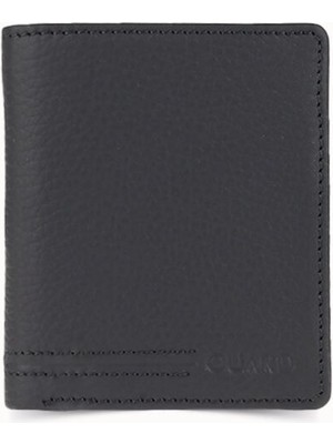 Guard Bozuk Para Girişli Mat Siyah Deri Erkek Cüzdanı