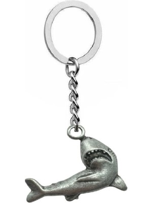Herşey Nota Shark (Köpek Balığı) Figürlü Unisex Anahtarlık – Güçlü, Cesur ve Denizci Ruhlu Tasarım