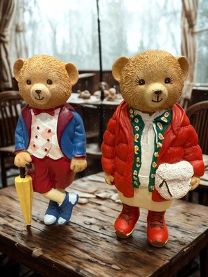 İki Cadı Tasarım Tedy Ikili Biblo Set