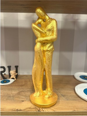 İki Cadı Tasarım Iki Sevgili Taş Heykel, Biblo, Dekoratif Obje