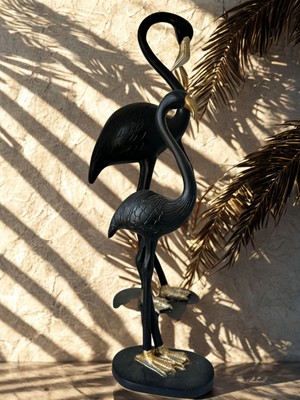 İki Cadı Tasarım Flamingo 2'li Set Dekoratif Polyester Obje