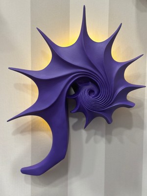 İki Cadı Tasarım Deniz Mercanı Fosil LED Pilli Duvar Aplik