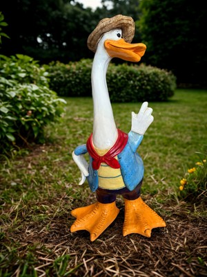 İki Cadı Tasarım Büyük Boy Bay Ördek Figürü | Dekoratif Polyester Obje