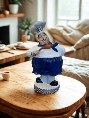 İki Cadı Tasarım Aşçı Dekoratif Polyester Obje