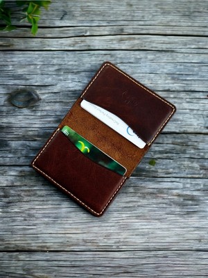 Kalkan Deri Italyan Minimal Deri Kartlık