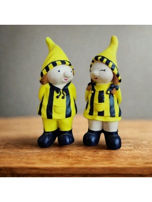 İki Cadı Tasarım Taraftar Mini Kız ve Mini Erkek Cüce