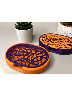 Casey Store Lüks Banyo Aksesuarı Kuru Sabunluk, Sabun Koruyucu Izgaralı Sabun Tabağı