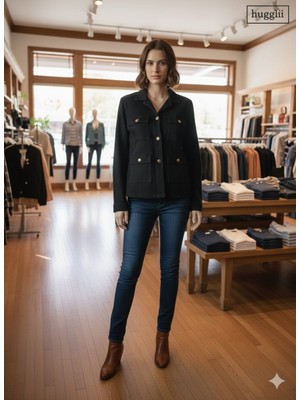 Hugglii Taktiksel Dört Cepli Kot Mont