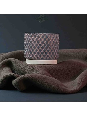 BitkiTÜRK Beton Saksı ve Altlık Seti 13CM×13CM