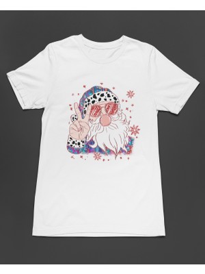 Bumeta Yılbaşı Cool Santa Christmas Unisex Tişört T-Shirt