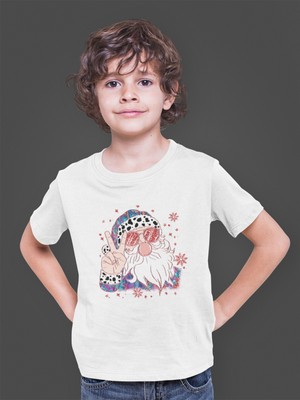 Bumeta Yılbaşı Cool Santa Christmas Çocuk Tişört T-Shirt
