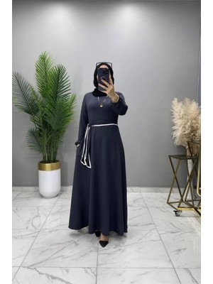 Ayliz Kadın Pamuklu Kristal Belis Kumaş Likralı Tam Boy